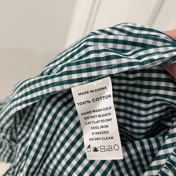 NWOT Hill House Home Emerald Gingham Katherine Nap Dress XS - Picture 7 of 7